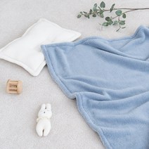 돗투돗X마롤로뜨 아기 심플 블랭킷 아기 이불 극세사 겨울 신생아, 블루-심플블랭킷