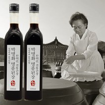 박명화 전통간장 (씨간장 첨가 고급 겹장 한식국간장 국산콩100%) 500ml