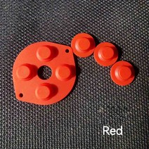 GG 버튼 전도성 고무 패드 교체 SEGA 하이 라이트 LCD 스크린 키트 세가 게임 기어 쉘, 03 Red