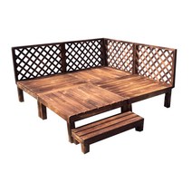 조립식 마루 평상 원두막 만들기 diy 정자 실외 계단, 100x100x9cm 플랫폼 1m2