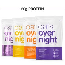 Oats Overnight 오트오버나이트 오버나이트 오트밀 오나오 데일리 프리 버라이어티팩 2.7oz(77g) 8팩, 1개