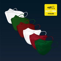 [A3&테디베어마스크] 프리미엄 스티치마스크 컬러마스크 국산94%MB필터사용 20매 (국산/사은품증정/면세점납품), 다크그린, 새부리형, 대형