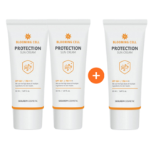 (2+1) 블루밍셀 프로텍션 톤업 선크림 50ml SPF50+ PA++++ 선크림 자외선차단제 선블록 백탁없는선크림 끈적임없는선크림 피부과선크림 피부과화장품