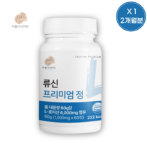 류신 단백질 프리미엄 정 1000mg x 60정, 2통 (4개월분), 2개