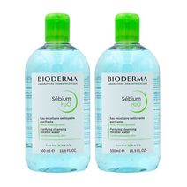 Bioderma 세비엄 H2O 퓨리파잉 클렌징 워터 메이크업 500 ml 2 팩 1 세트, 2개