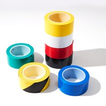 [국산] 바닥라인 테이프 안전라인 사선 구획표시 다양한색상, 녹색, 폭75mm