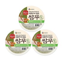 (냉장)하선정 쌈무(와사비)350gx3개, 1세트, 350g