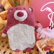 [드리미룸] 랏소인형 랏소베어 여자친구생리통 수족냉증 랏소핫팩 여친그날선물 캥거루온수팩 목온열 여자친구생리 배핫팩 배난로 실리콘온수찜질기 턱관절 손가락찜질 발온열기 핫워터포켓백, 러블리 랏소 핫팩 세트 (온수팩+랏소 커버)