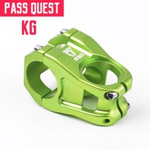 PASS QUEST 합금 자전거 스템 DJ/AM/FR/DH 내리막 산악 0 도 45MM XC AM MTB 자전거, KG green