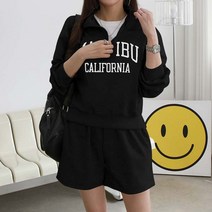 반집업 말리부 트레이닝 세트 여성용 운동복