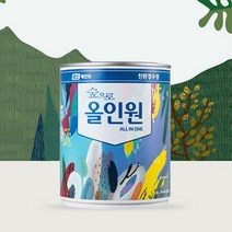 KCC 숲으로올인원 반광 3.78L 내외부 철재 벽지 목재 친환경페인트, 반광-청색
