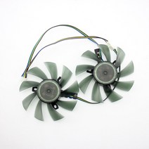 그래픽카드 팬 수리 부품 85mm t129215su diy 4pin 냉각 기가바이트 gtx 1050 1060 1070 960 rx 470 480 570 580 그래픽 카드 쿨러, 1-2개