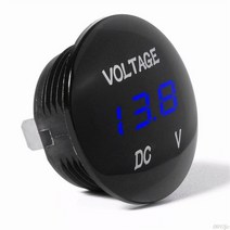 dc 12v-24v digital voltage meter 자동차 오토바이 전압계 전압 테스터 자동차 auto 오토바이 보트 atv 트럭, 푸른
