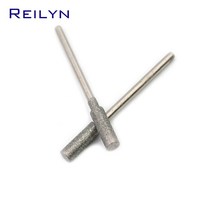 연마재2.35mm 생크 실린더 다이아몬드 그라인딩 버 치아 비트 옥 스톤 연마 포인트 3/4/5/6/8mm 20 개, 01 20 pcs_04 6.0mm