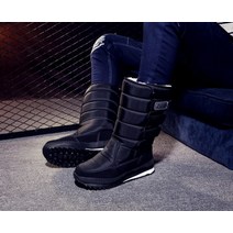 레이싱 부츠 프로 오토바이신발 보호대 롱부츠 숏부츠 남성 스노우 부츠 플랫폼 스노우 부츠 남성용 두꺼운 플러시 방수 슬립 방지 겨울 남성 신발 플러스 사이즈 36-47 2023, 검은색, 열하나