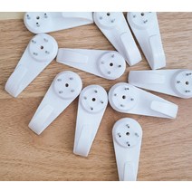 자취생으로살아남기 바지걸이 옷걸이 못 달린 후크 액자 핀 행거 벽 걸이 후크 5P 특대, 단일