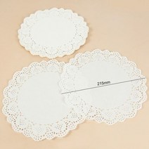 원형 레이스 종이 냅킨 플레이스 매트 웨딩 파티 식기 백서 장식 DIY 스크랩북 공예 100 ES, Option1, B06-215mm