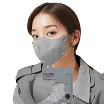 플로우천사황사방역마스크(KF94), 5매입, 5개, 그레이
