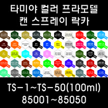타미야 컬러 프라모델 캔 스프레이 락카 TS-1~TS-50(100ml) 85001~85050, 85033 TS-33 덜 레드