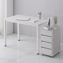 국민가구 리움베이직 1400 스틸 철제 책상, 리움베이직1400 스노우화이트(NEW)
