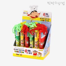 짱구 8색 목걸이 볼펜 0.7mm, 랜덤 발송, 30개