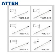 인두기 불도장 납땜 ATTEN ST-1509 9150 Y9130 특수 납땜 인두 헤드 시리즈 통합 가열 코어 전기 용접, 02 T9130-3.2D