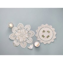 쉐비블랑체 테이블 식탁 매트 홈 까페 인테리어 소품 꾸미기, A리본자수