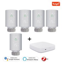 Zigbee 3.0 스마트 온도 조절 라디에이터 밸브 TRV 조절기 액추에이터 난방 제어, option 5