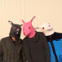 가면 주문 선글라스 증정 파티 동물 가면, 1개, 22화이트