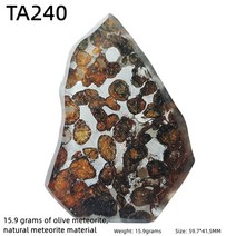 운석 METEORITE 수집 광물 희귀 슬라이스 조각 케냐 팔라사이트 올리브 11g200g, 5.TA240