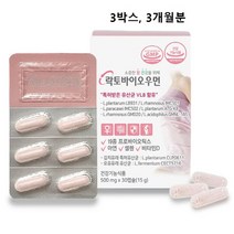 갱년기 유산균 yti 여성 질 유래 프로바이오틱스 캡슐 알약 식약처 인증 식약청 인정 추천 lgg 모유 복합 균주 신 프리바이오틱스 락토바실러스 애시도필러스 람노서스 장 면역 건강, 3box, 민쓰네가게 1box당 30캡슐