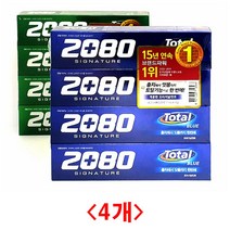 (디앤티) 구취제거치약 치석제거 잇몸치약 치은염 대용량치약 입냄새치약 개운한치약, 2080시그니처 토탈그린150그램X4개입