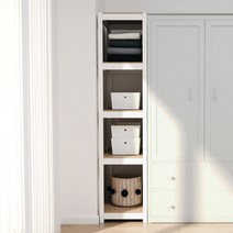 홈던트하우스 조립식 틈새 수납 선반 가로400mm, 400x300, 1500(5단), 화이트