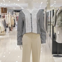 ab.f.z [ab.f.z] 레이스패치블라우스 (KSW1HB36C)