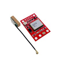 NEO-6M GPS 모듈 GY-GPS6MV2 NEO6MV2 Buit-in EEPROM APM2.5 안테나 Arduino 비행 제어용 3V-5V RS232 TTL 보드, [02] Red with antenna