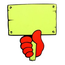 편의점 손 푯말 공백 메모 POP 접착식 쇼카드 100x120mm 6P