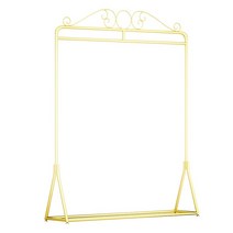 높은 웨딩드레스 행거 편집샵 진열대 롱행거 럭셔리, (플라워헤드블랙)길이 120 높이 230