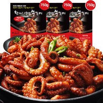왔다 양념쭈꾸미볶음 3~4인분 매운맛 보통맛 덜매운맛(냉동), 매운맛 750g 3팩
