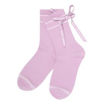 팬텀 골프 여성 로고리본 장목양말, PK_핑크