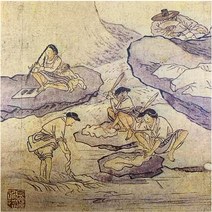 30cmX30cm 김홍도 풍속화 빨래터 포인트데코벽화아트 타일 대량소량 주문제작가능, 1개, 고흐_카페 테라스