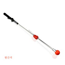 골프 스윙연습봉 마그네틱 발성 리듬봉 4단 조절 핸드그립 초보자 연습기 3색, 빨간색