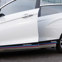 [JS AUTOMOTIVE] 쉐보레 더넥스트스파크 도어가니쉬 삼색 튜닝 몰딩 랩핑 엠블럼 데칼스티커 인테리어 악세사리 용품, A타입, 블랙_독일