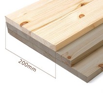 [셀프벨] 원목 집성판재 레드파인 선반, 1개, 18T 약200 x 600mm
