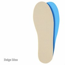 지간신경종깔창 스포츠 신발 깔창 고탄성 소프트 여성 남성 발바닥 패드 땀 흡수 메모리 폼 삽입, [01] Beige-blue, 05 43-44