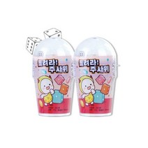 엠오이칼 클래식 목캔디 5팩, 돌려라 주사위 게임놀이 과일 젤리 2개
