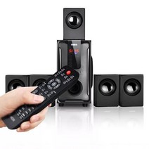2.1채널스피커 컴퓨터용스피커 5.1 채널 홈 시어터 스피커 시스템 블루투스  USB SD FM 라디오 원격 제어