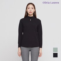 [올리비아로렌] 네크라인 핫픽스 장식 티셔츠VOCALWS1311