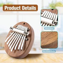 8 키 미니 칼림바 엄지 피아노 휴대용 절묘한 손가락 하프 배우기 쉬운 뮤지컬 mbira 악기 초보자 어린이 성인 선물, 빨간 밧줄