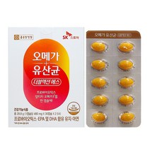 종근당건강 오메가 유산균 더블액션 에스 480mg X 30캡슐, 1박스