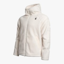 [스파이더 공식 아울렛] 유니섹스 레터링 플리스 후드 집업 재킷 SPGWCNFT307UIVY